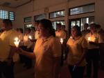 ช่วงเย็นการจัดพิธีบำเพ็ญกุศลและกิจกรรมน้อมรำลึกเนื่องในวันคล